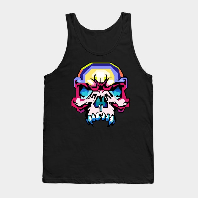 skull pop art Tank Top by Sakent